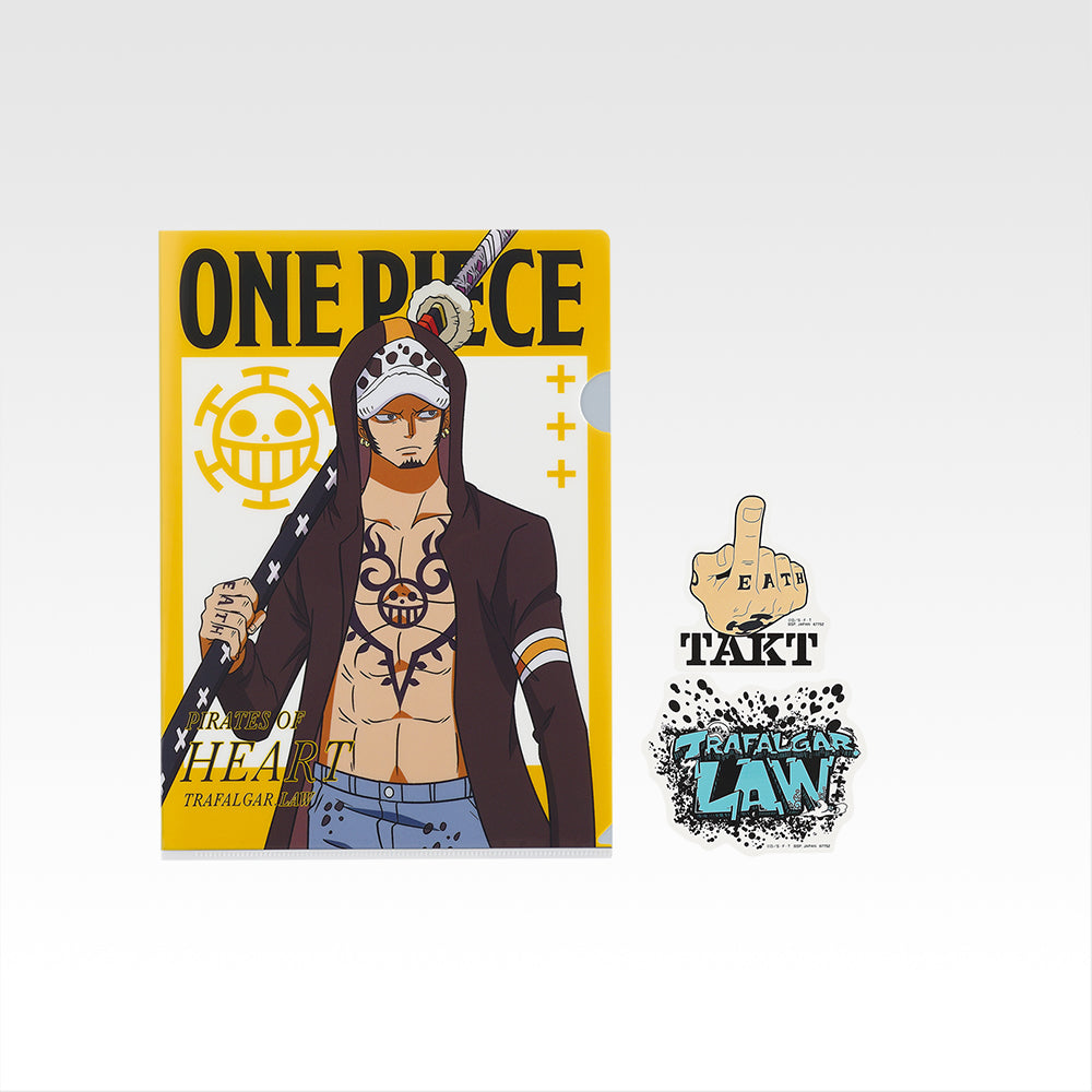 Ichiban Kuji One Piece The Unbreakable Law - J Prize Clear File and Sticker Complete Set of 10 Types