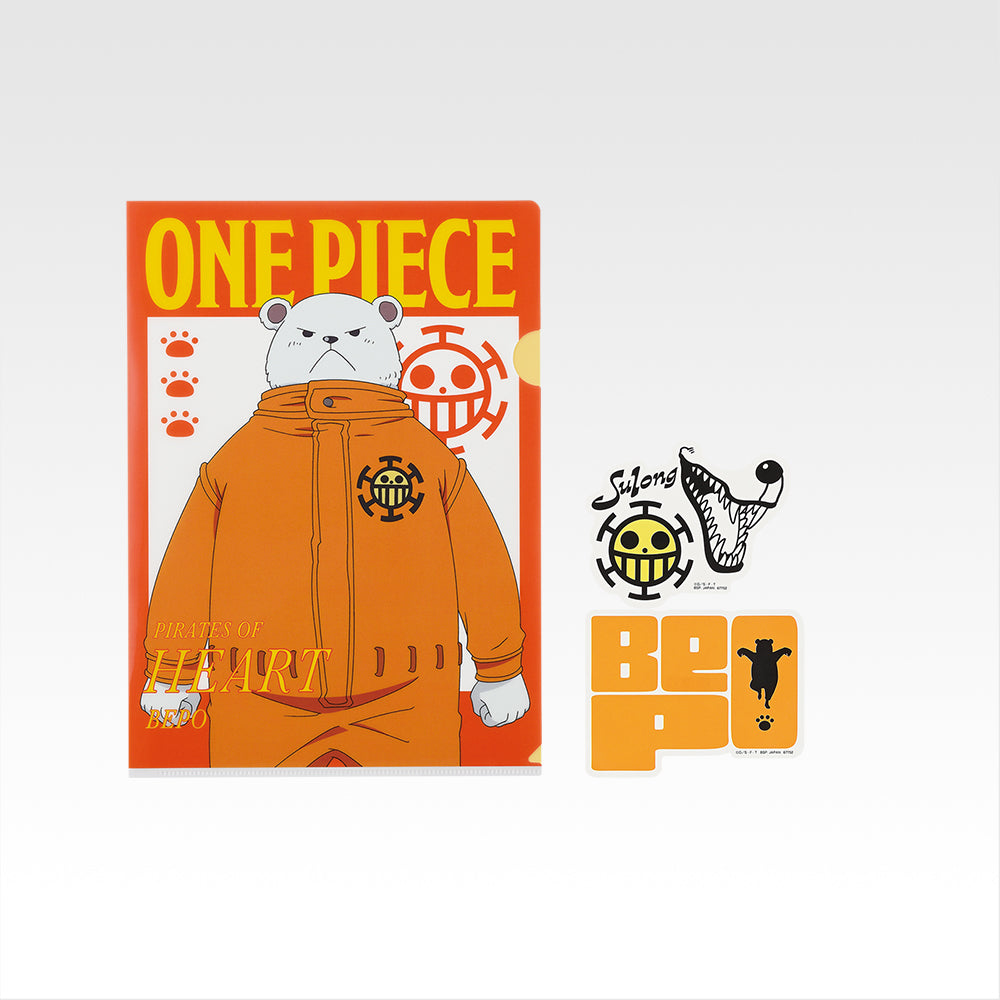 Ichiban Kuji One Piece The Unbreakable Law - J Prize Clear File and Sticker Complete Set of 10 Types