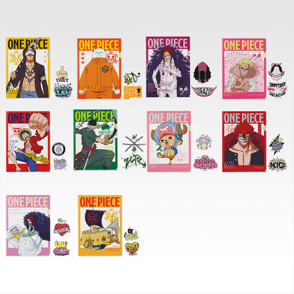 Ichiban Kuji One Piece The Unbreakable Law - J Prize Clear File and Sticker Complete Set of 10 Types