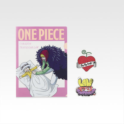 Ichiban Kuji One Piece The Unbreakable Law - J Prize Clear File and Sticker Complete Set of 10 Types