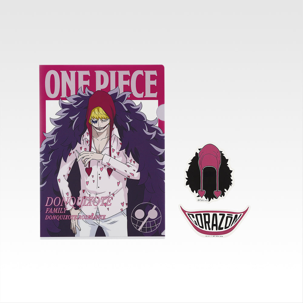 Ichiban Kuji One Piece The Unbreakable Law - J Prize Clear File and Sticker Complete Set of 10 Types