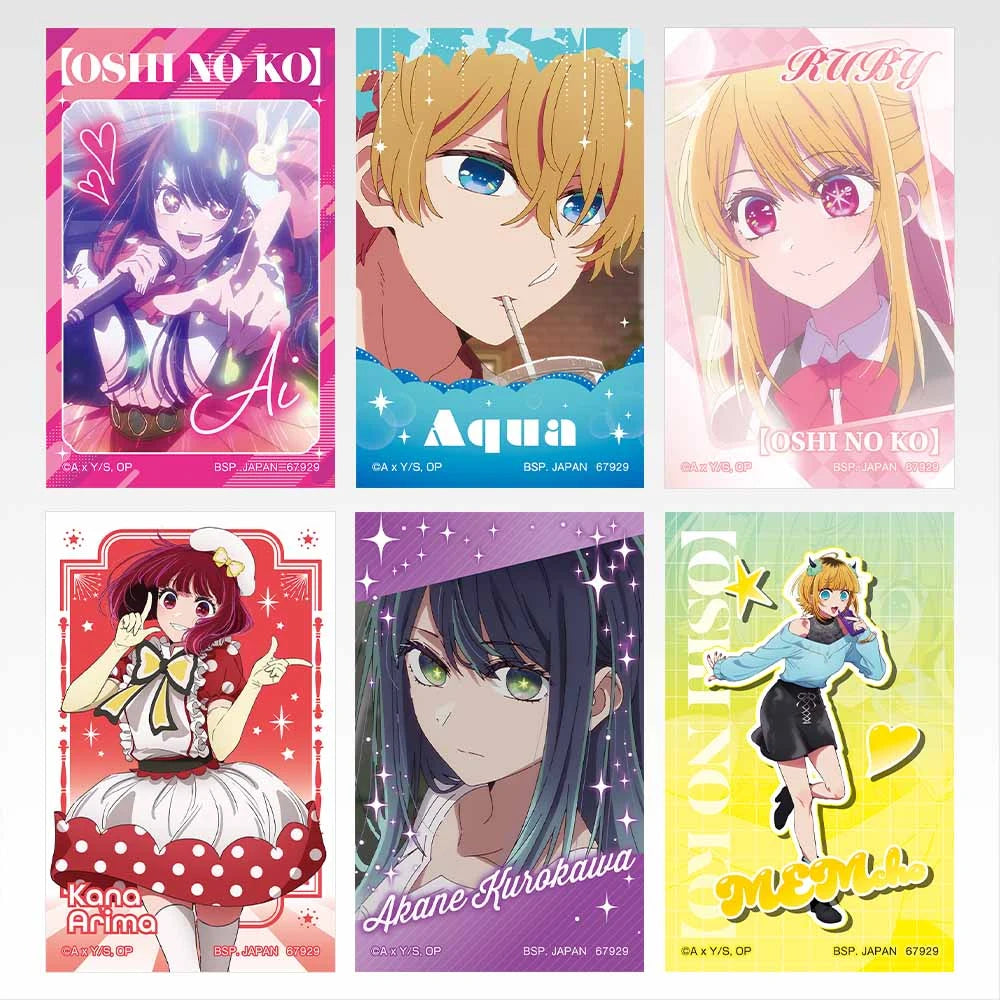 Ichiban Kuji Oshi no Ko Bouquet of Dreams - I Prize Hologram Stickers Set Complete Set of 10 Types