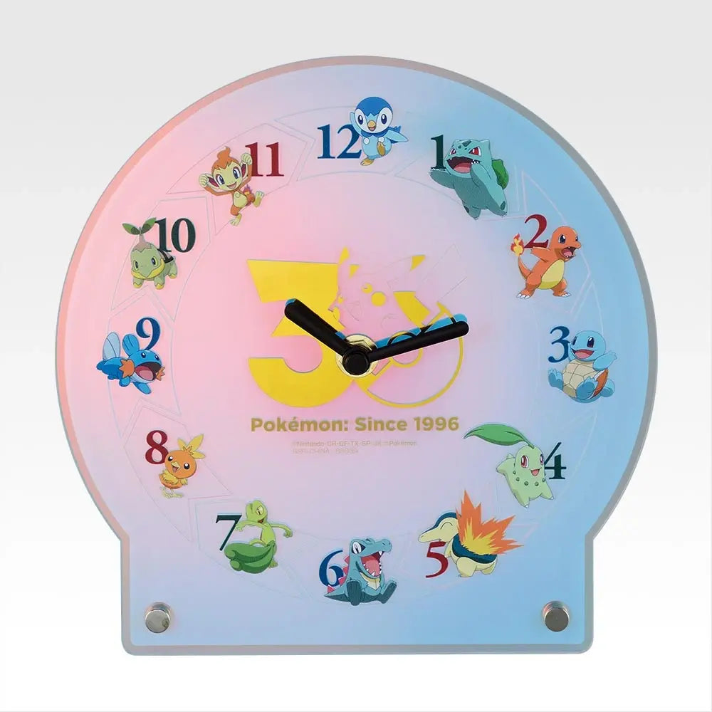 Ichiban Kuji Pokemon 30th Anniversary Vol. 1 - A Prize 30th Anniversary Acrylic Clock