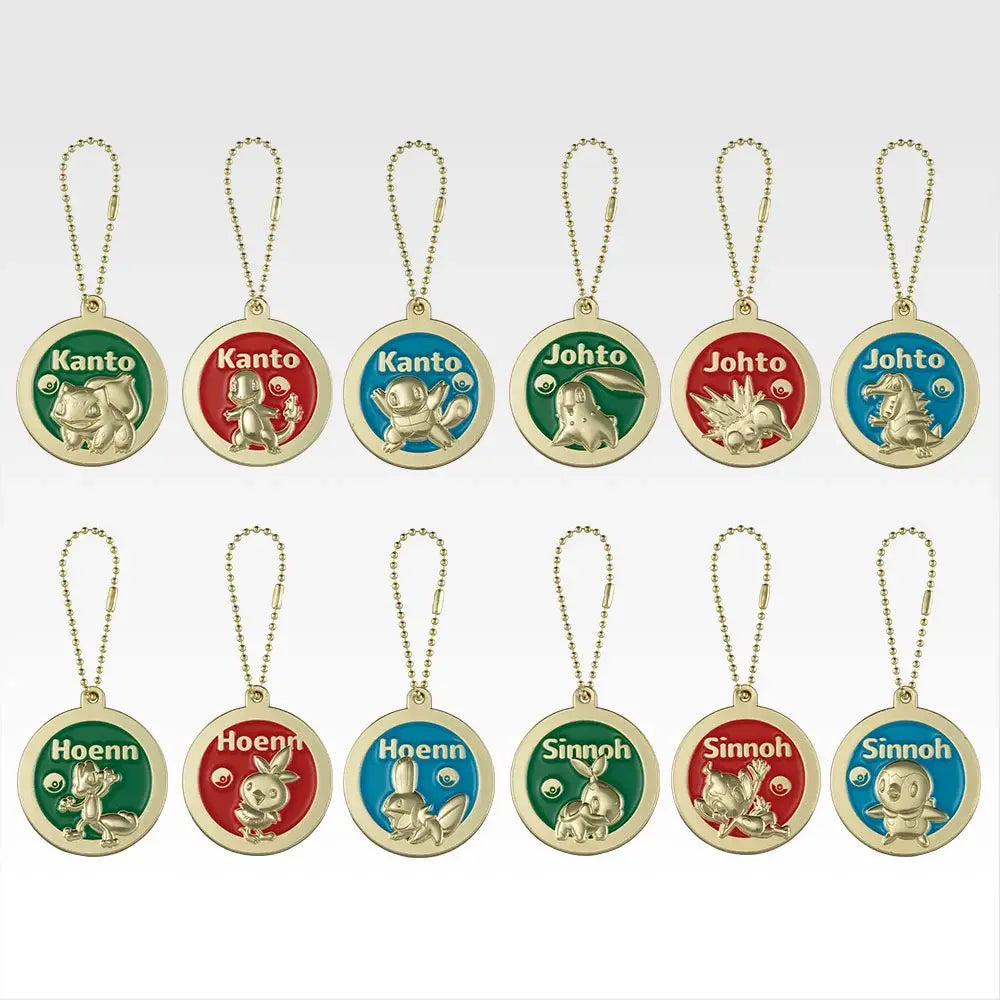 Ichiban Kuji Pokemon 30th Anniversary Vol. 1 - J Prize 30th Anniversary Metal Charm Complete Set of 12 Types