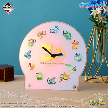 Ichiban Kuji Pokemon 30th Anniversary Vol. 1 - A Prize 30th Anniversary Acrylic Clock