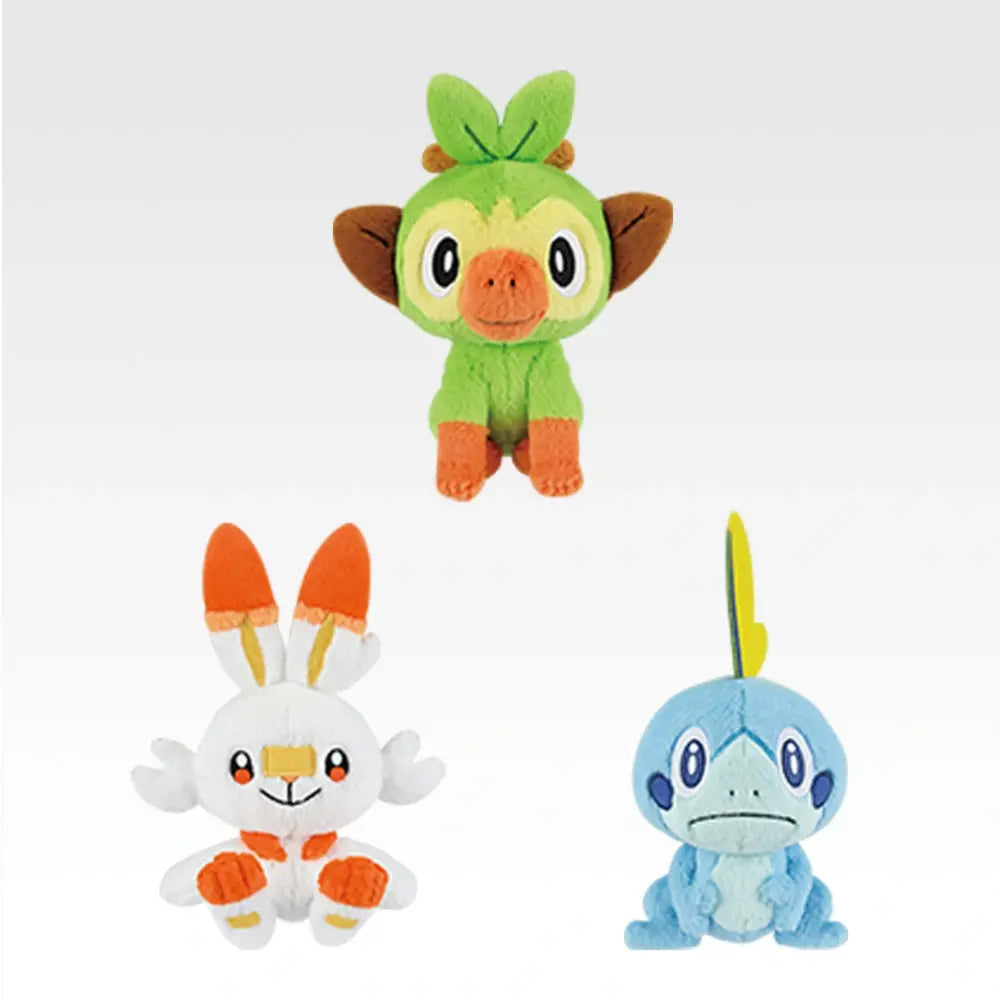 Ichiban Kuji Pokemon 30th Anniversary Vol. 2 - F Prize Galar Region's Three Departing Pokémon Plush Toys (3 Types)