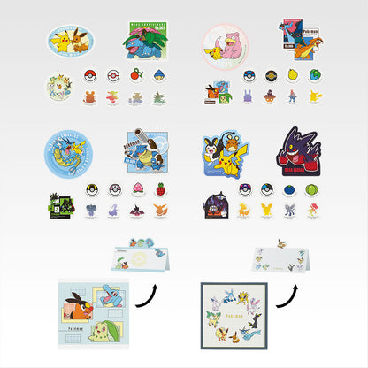 Ichiban Kuji Pokemon Collection 2025 Let's Go For a Walk - H Prize Stationery Collection Complete Set of 6 Types