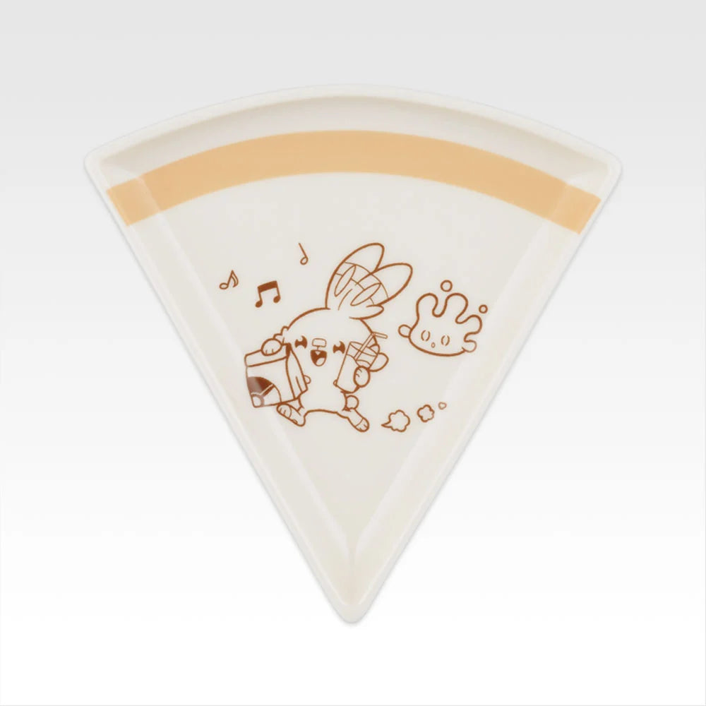 Ichiban Kuji Pokemon Poke Pieces Welcome to the PEACE Diner - G Prize Pizza-shaped Plate Complete Set of 6 Types