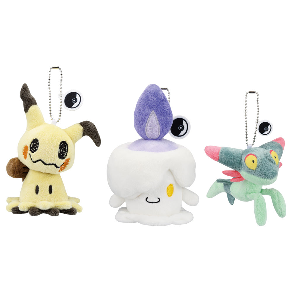 Ichiban Kuji Pokemon Type Ghost - C Prize Stuffed Mascot Mimikyu Litwick and Dreepy