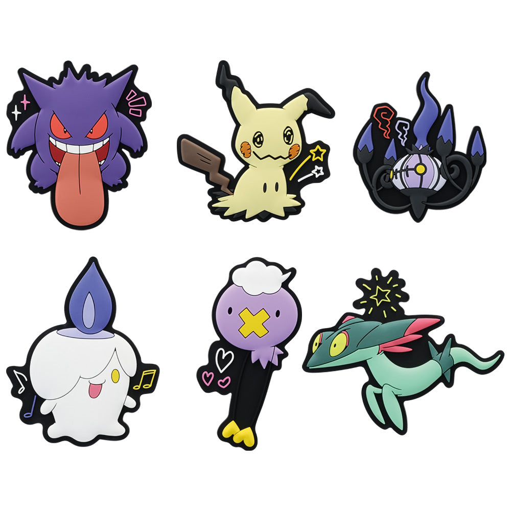 Ichiban Kuji Pokemon Type Ghost - F Prize Plump Rubber Magnet Complete Set of 6 Types