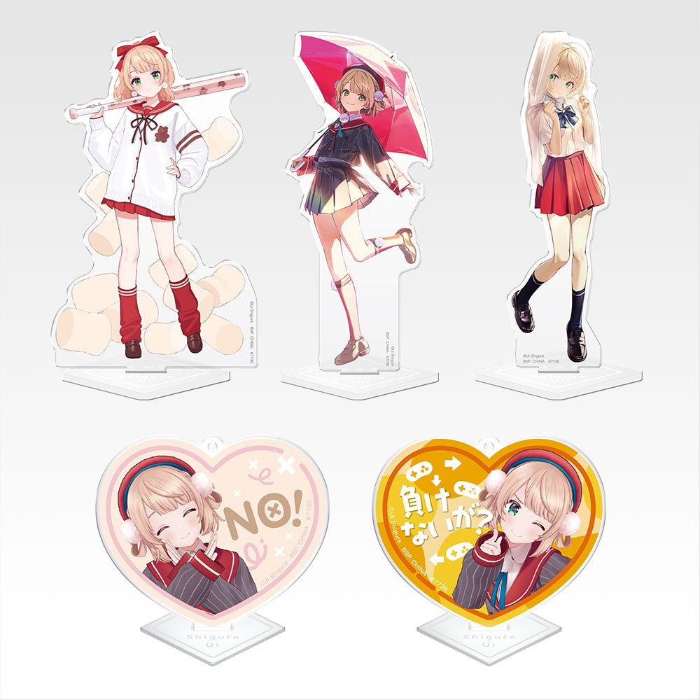 Ichiban Kuji Shigure Ui - H Prize Acrylic Stand Complete Set of 5 Types