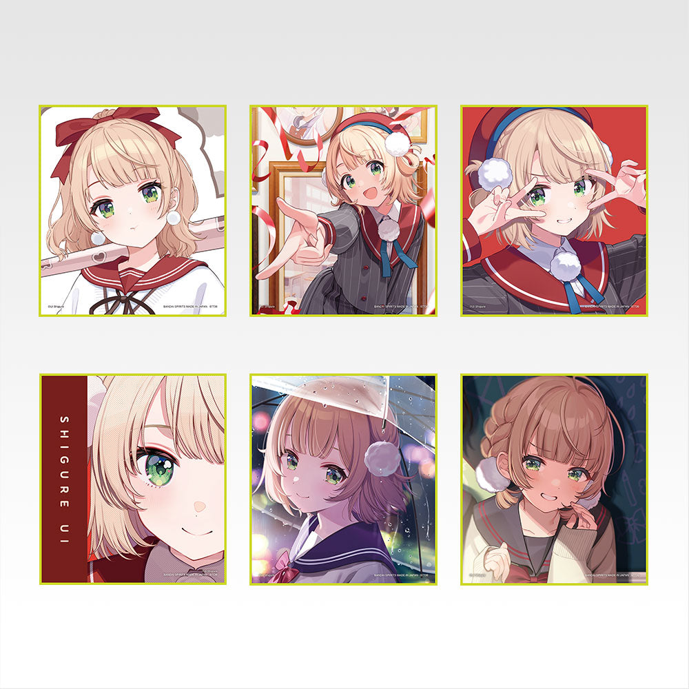 Ichiban Kuji Shigure Ui - J Prize Mini Shikishi Complete Set of 6 Types