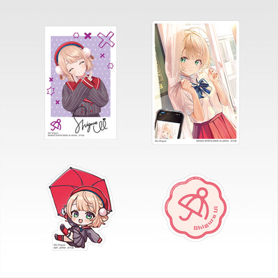 Ichiban Kuji Shigure Ui - K Prize Sticker Complete Set of 6 Types