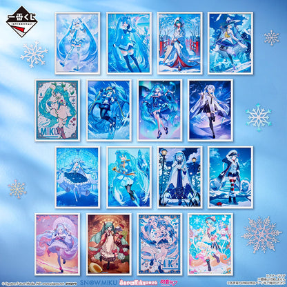 Ichiban Kuji Snow Miku All Stars - S Prize Clear Posters (16 Types)