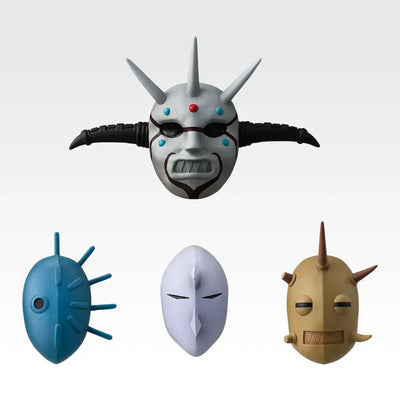 Ichiban Kuji Spring and Autumn Warring States War Kingdom The Animation: The Two Wheels Of Wisdom And Military Power - E Prize Mountain People Mask Magnet Complete Set of 4 Types
