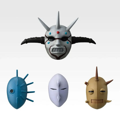 Ichiban Kuji Spring and Autumn Warring States War Kingdom The Animation: The Two Wheels Of Wisdom And Military Power - E Prize Mountain People Mask Magnet Complete Set of 4 Types
