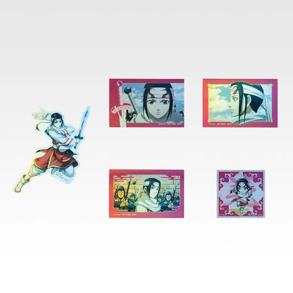 Ichiban Kuji Spring and Autumn Warring States War Kingdom The Animation: The Two Wheels Of Wisdom And Military Power - I Prize Hologram Sticker Set Complete Set of 8 Types