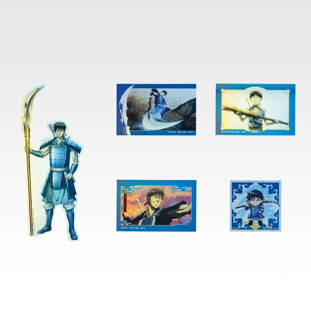 Ichiban Kuji Spring and Autumn Warring States War Kingdom The Animation: The Two Wheels Of Wisdom And Military Power - I Prize Hologram Sticker Set Complete Set of 8 Types