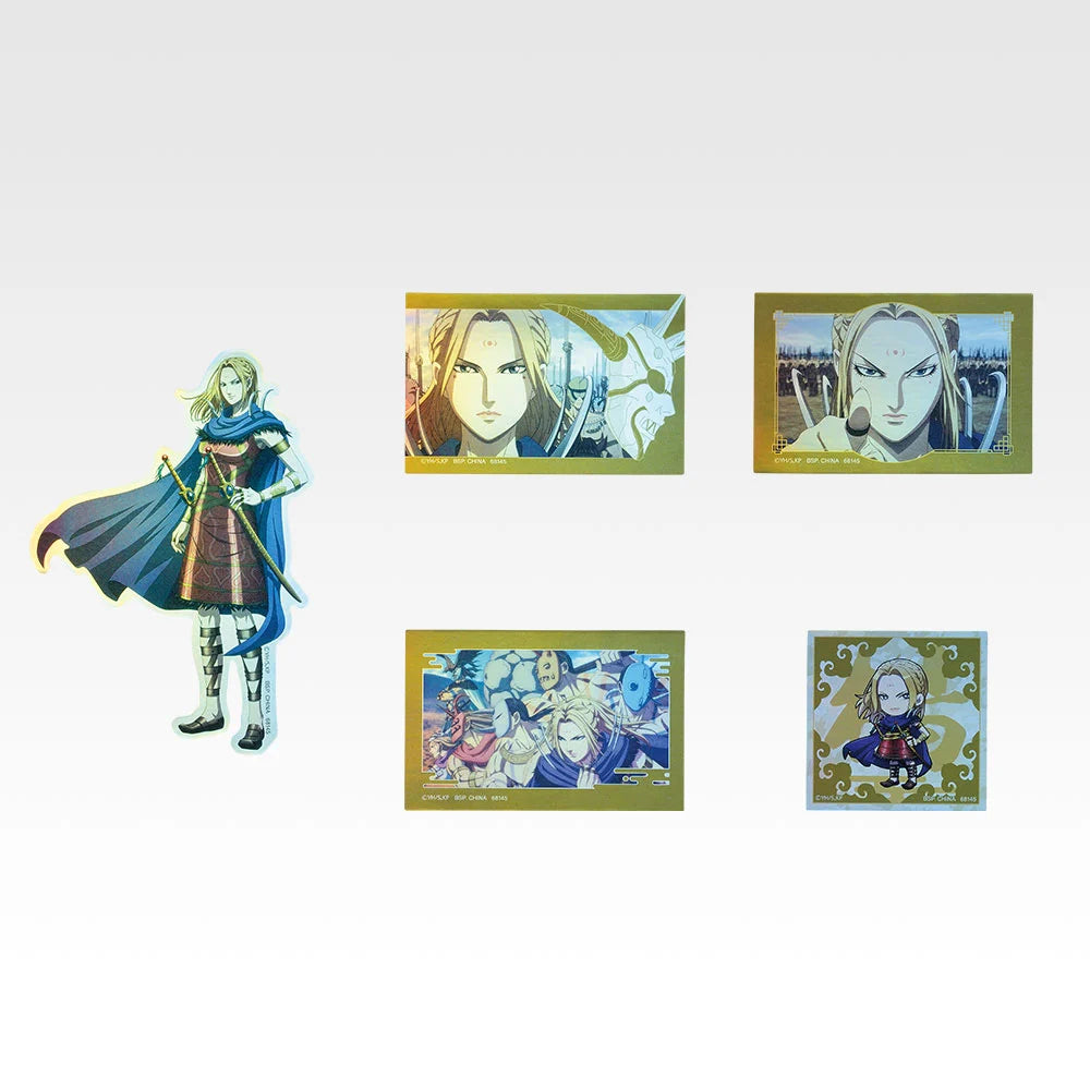 Ichiban Kuji Spring and Autumn Warring States War Kingdom The Animation: The Two Wheels Of Wisdom And Military Power - I Prize Hologram Sticker Set Complete Set of 8 Types