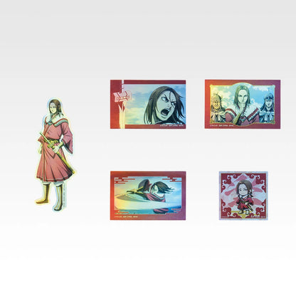 Ichiban Kuji Spring and Autumn Warring States War Kingdom The Animation: The Two Wheels Of Wisdom And Military Power - I Prize Hologram Sticker Set Complete Set of 8 Types