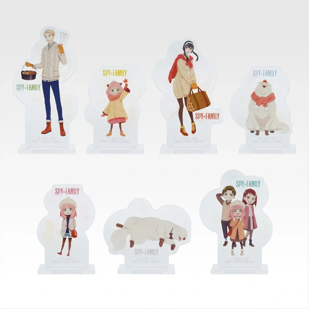 Ichiban Kuji Spy X Family Get ready to have fun! - G Prize Acrylic Stand Complete Set of 7 Types