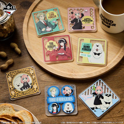 Ichiban Kuji Spy × Family Thanks for Being You - G Prize Rubber Coaster Complete Set of 7 Types