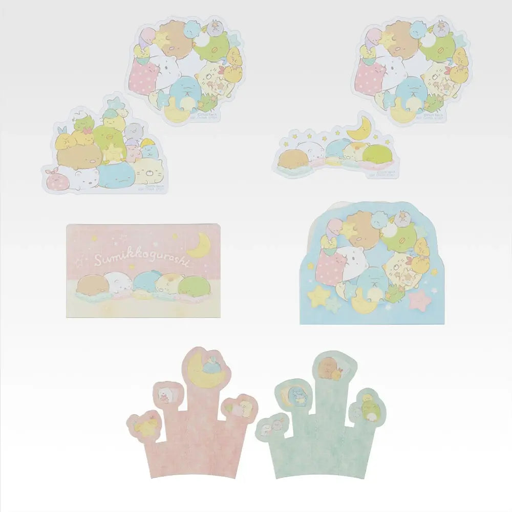 Ichiban Kuji Sumikko Gurashi A Night's Break with Sumikko - I Prize Paper Collection Complete Set of 5 Types