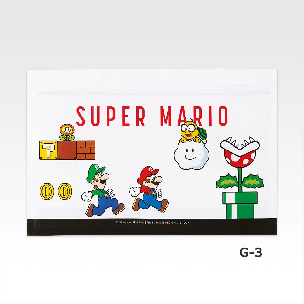 Ichiban Kuji Super Mario: Mario & Friends Always Together - G Prize Zipper Bag Collection Complete Set of 30 Bag