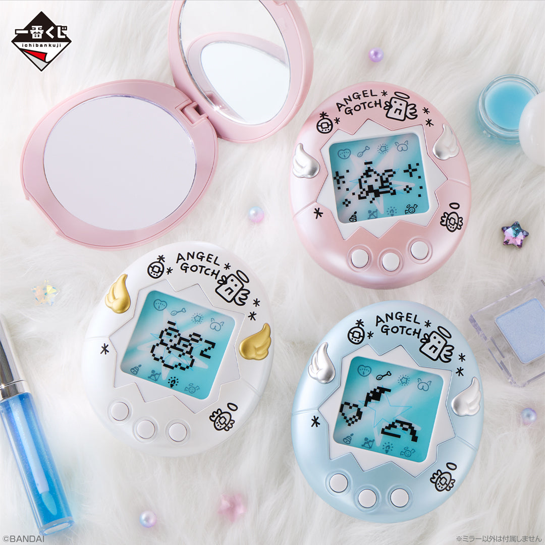 Ichiban Kuji Tamagotchi Discovering Tamagotchi in the Reiwa Era!! Rooms and Tamagotchi from Back in the Days - C Prize Tenshichi Tamagotchi Compact Mirror Complete Set of 3 Types