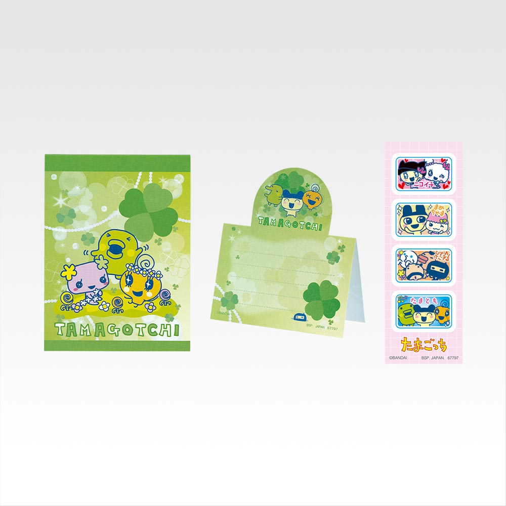 Ichiban Kuji Tamagotchi Discovering Tamagotchi in the Reiwa Era!! Rooms and Tamagotchi from Back in the Days - G Prize Nostalgic Stationery Complete Set of 5 Types