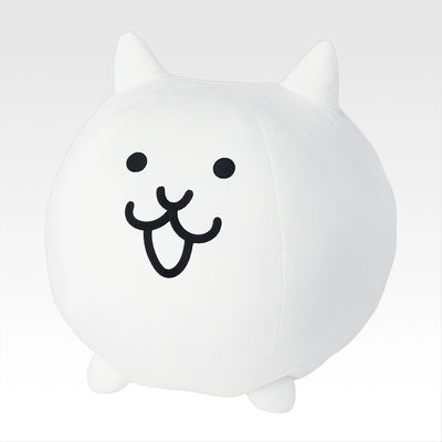 Ichiban Kuji The Battle Cats Let's Peel Them Together - B Prize Big Cat Plush Toy