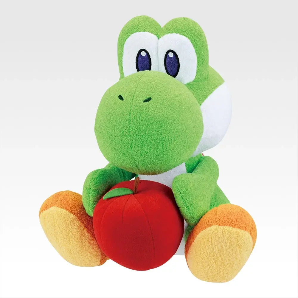 Ichiban Kuji The Super Mario with YOSHI - A Prize Yoshi Plush Toy With Apple