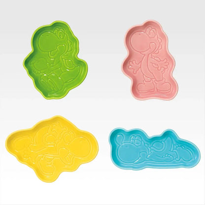 Ichiban Kuji The Super Mario with YOSHI - D Prize Plate Collection Complete Set of 4 Types