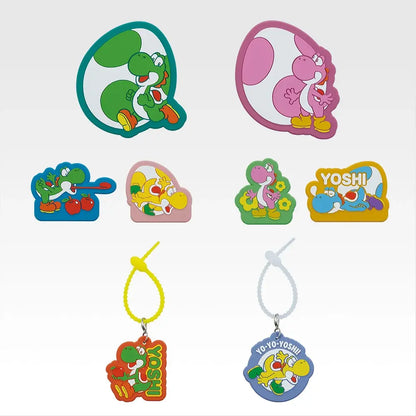 Ichiban Kuji The Super Mario with YOSHI - E Prize Rubber Collection Complete Set of 8 Types