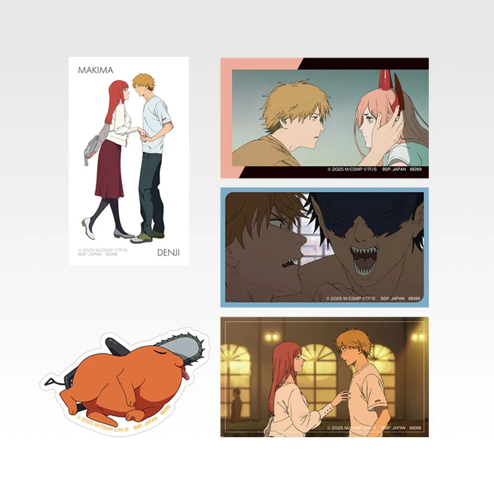 Ichiban Kuji Theatrical Version Chainsaw Man Movie Reze Arc 2nd Edition - G Prize Hologram Sticker Set Complete Set of 8 Types