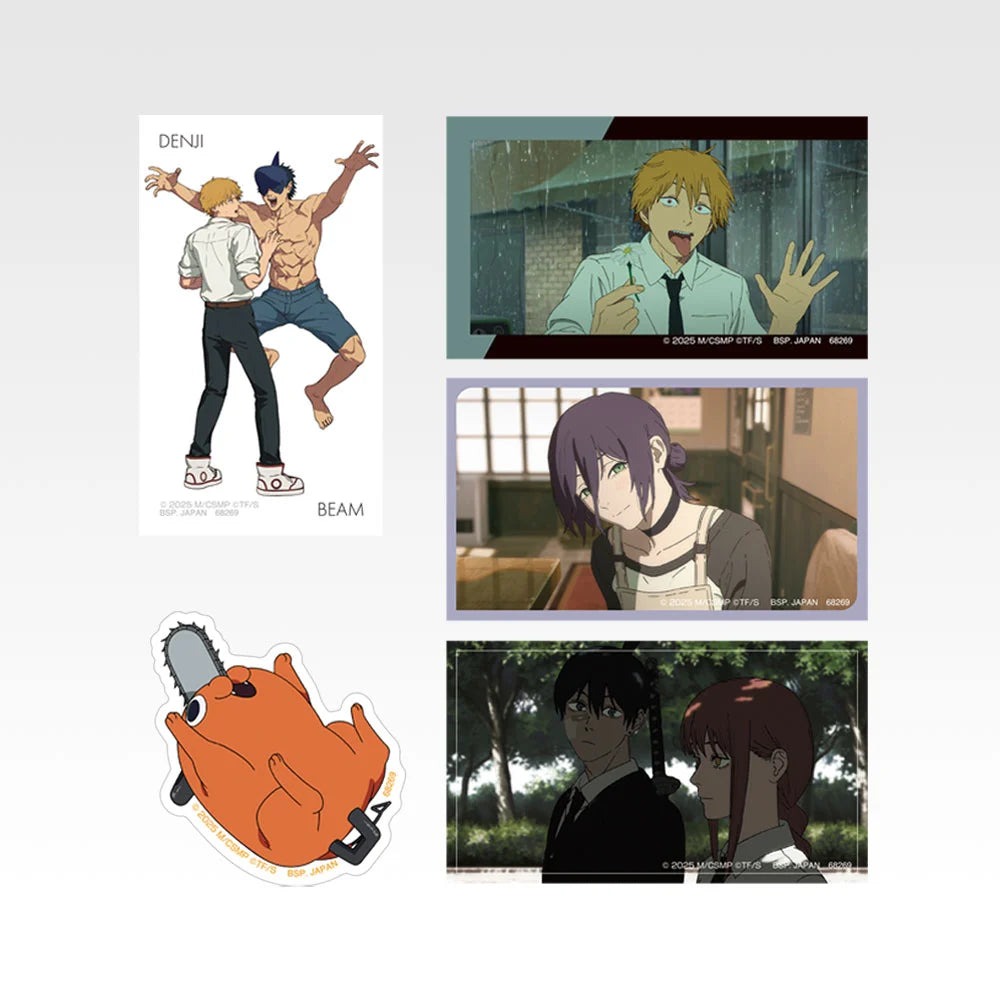 Ichiban Kuji Theatrical Version Chainsaw Man Movie Reze Arc 2nd Edition - G Prize Hologram Sticker Set Complete Set of 8 Types