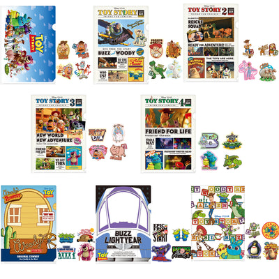 Ichiban Kuji Toy Story 30 Years & Beyond - J Prize Famous Scene Clear File & Popular Character Sticker Complete Set of 8 Types