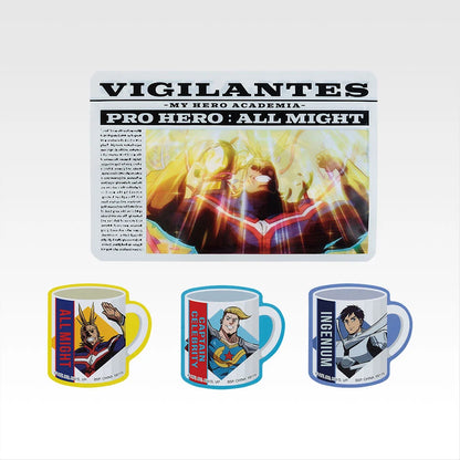 Ichiban Kuji Vigilantes My Hero Academia ILLEGALS - H Prize Zipper Bag & Stickers Complete Set of 10 Types