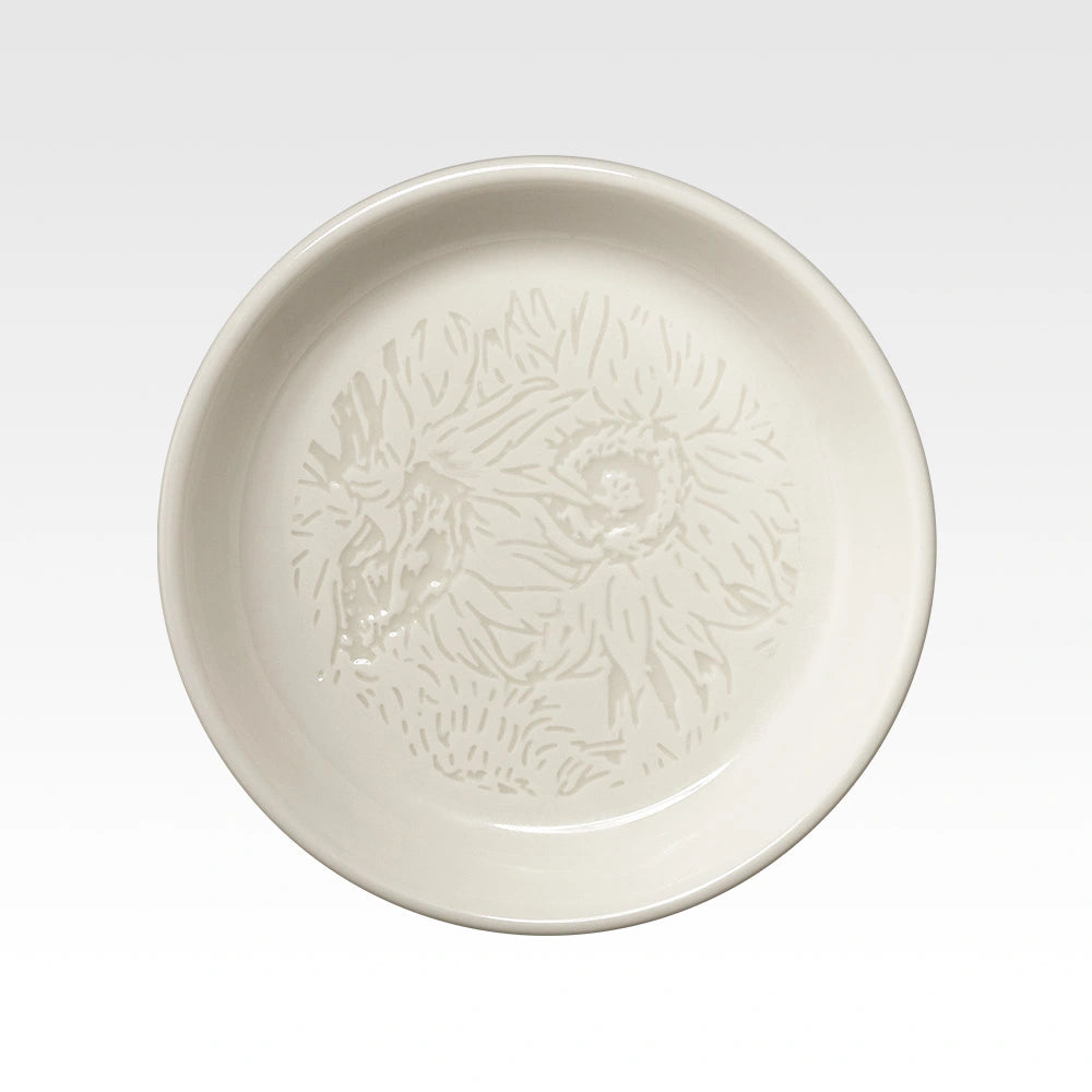 Ichiban Kuji Vincent Van Gogh - E Prize Small Plate With Calligraphy Design Complete Set of 4 Types