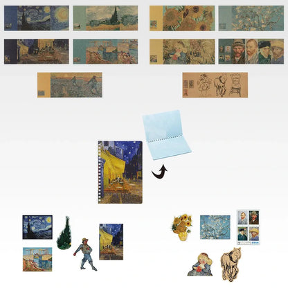 Ichiban Kuji Vincent Van Gogh - I Prize Stationery Collection Complete Set of 5 Types