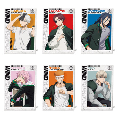 Ichiban Kuji Wind Breaker After the Battle - D Prize Acrylic Board Complete Set of 6 Types