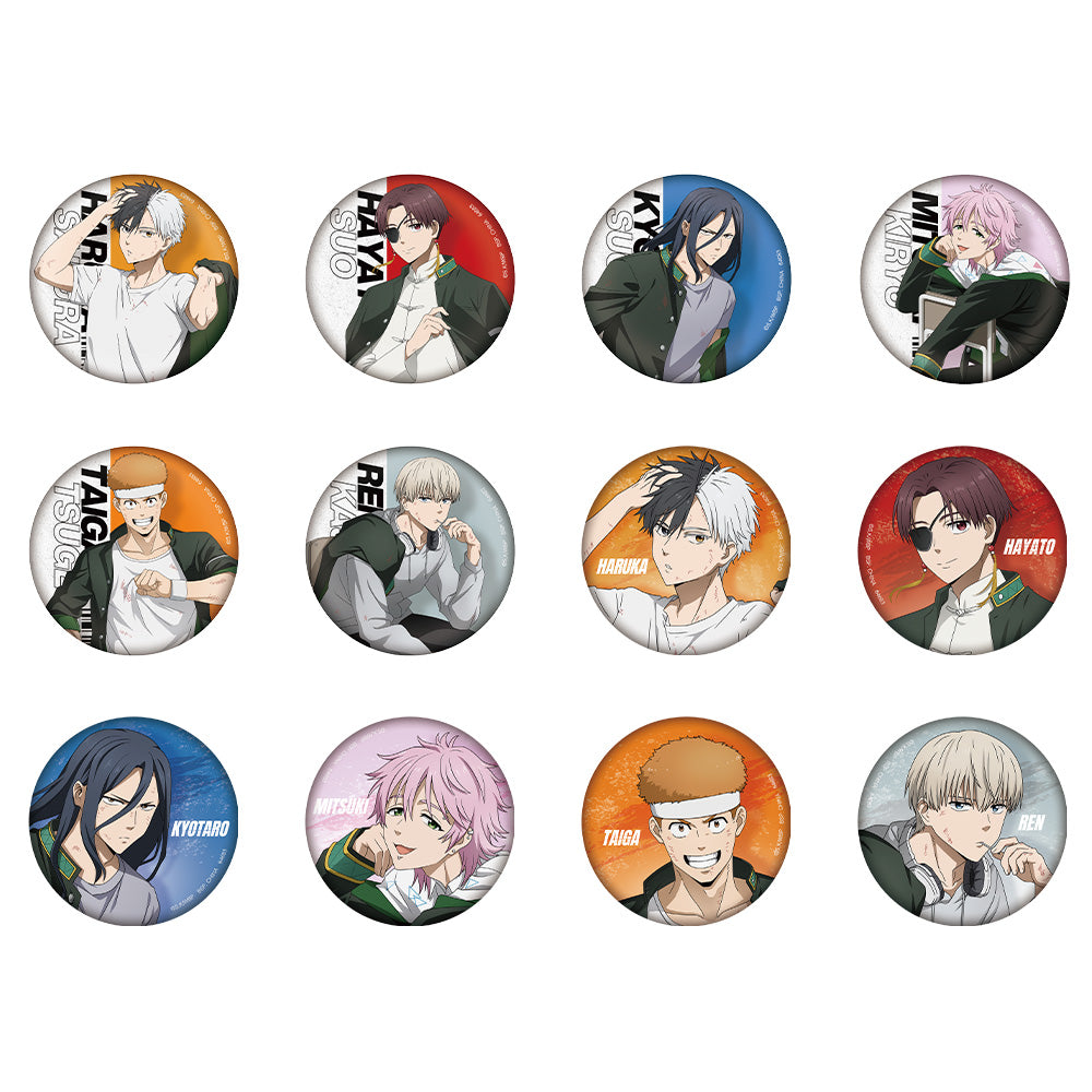 Ichiban Kuji Wind Breaker After the Battle - G Prize Can Badge Complete Set of 12 Types