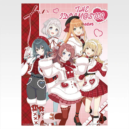 Ichiban Kuji Gakuen Idolmaster Part 4 - D Prize Original Drawn Visual Sheet Complete Set of 3