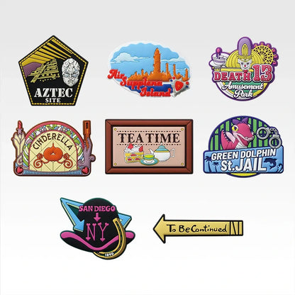 Ichiban Kuji JoJo's Bizarre Adventure The Gathering Of STARS - J Prize Travel Rubber Magnet Complete Set Of 8 Types
