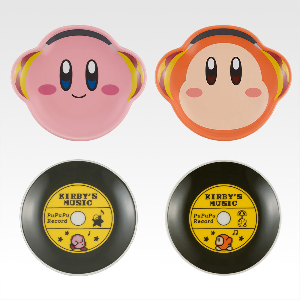 Ichiban Kuji Kirby Dream Land Remix - D Prize Pop Small Plates Collection Complete Set of 4