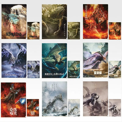 Ichiban Kuji Monster Hunter Wilds - G Prize Clear Files & Stickers Complete Set of 9 Types