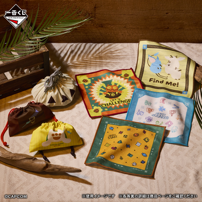 Ichiban Kuji Monster Hunter Wilds - F Prize Clear Towel Collection Complete Set of 6 Types