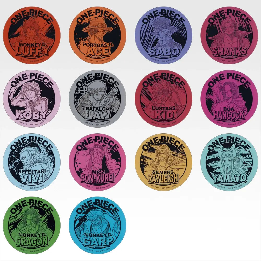 Ichiban Kuji One Piece Monkey D. Luffy Memories Of Adventure And The Voyage To The Future - H Prize Acrylic Magnet Complete Set Of 14 Types