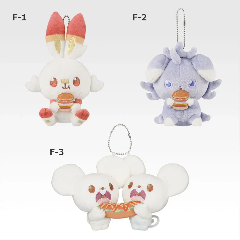 Ichiban Kuji Pokemon Poke Pieces Welcome to the PEACE Diner - F Prize Plush Mascot (3 Types)