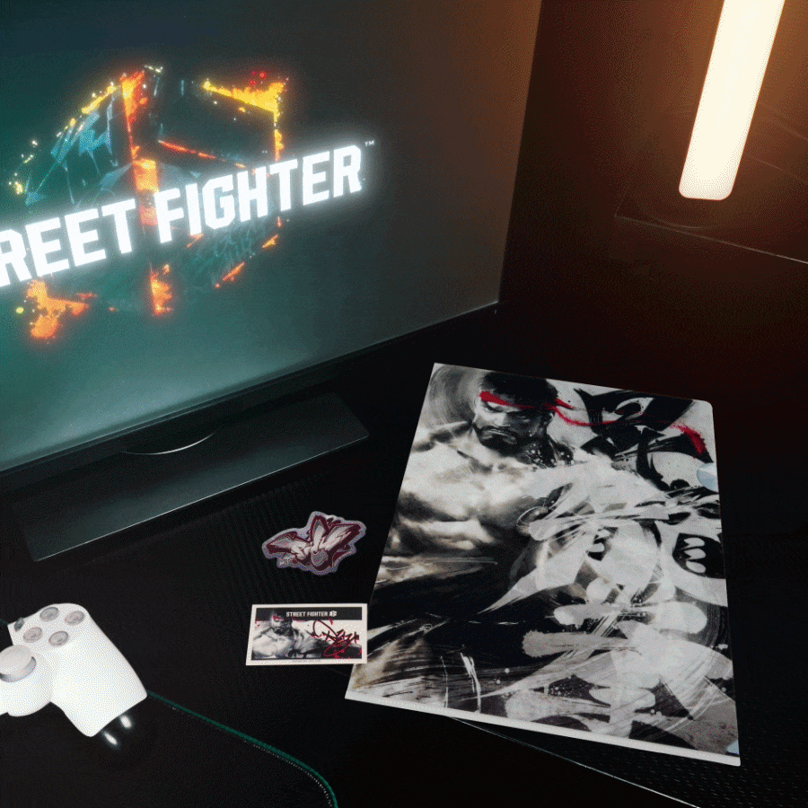 Ichiban Kuji Street Fighter 6 - H Prize Clear File & Sticker Complete Set of 24 Types